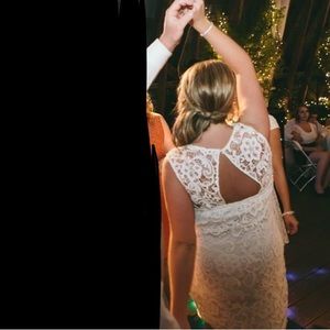 Elegant Party Dress | Creamy Lace | L